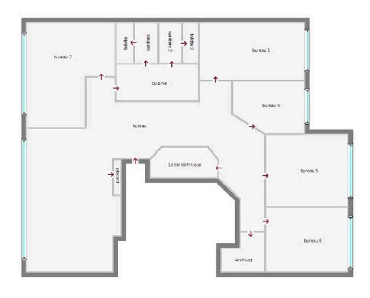 Bureau Nantes 204m² Location bureau Nantes Loire-Atlantique OLBUR2529096 1